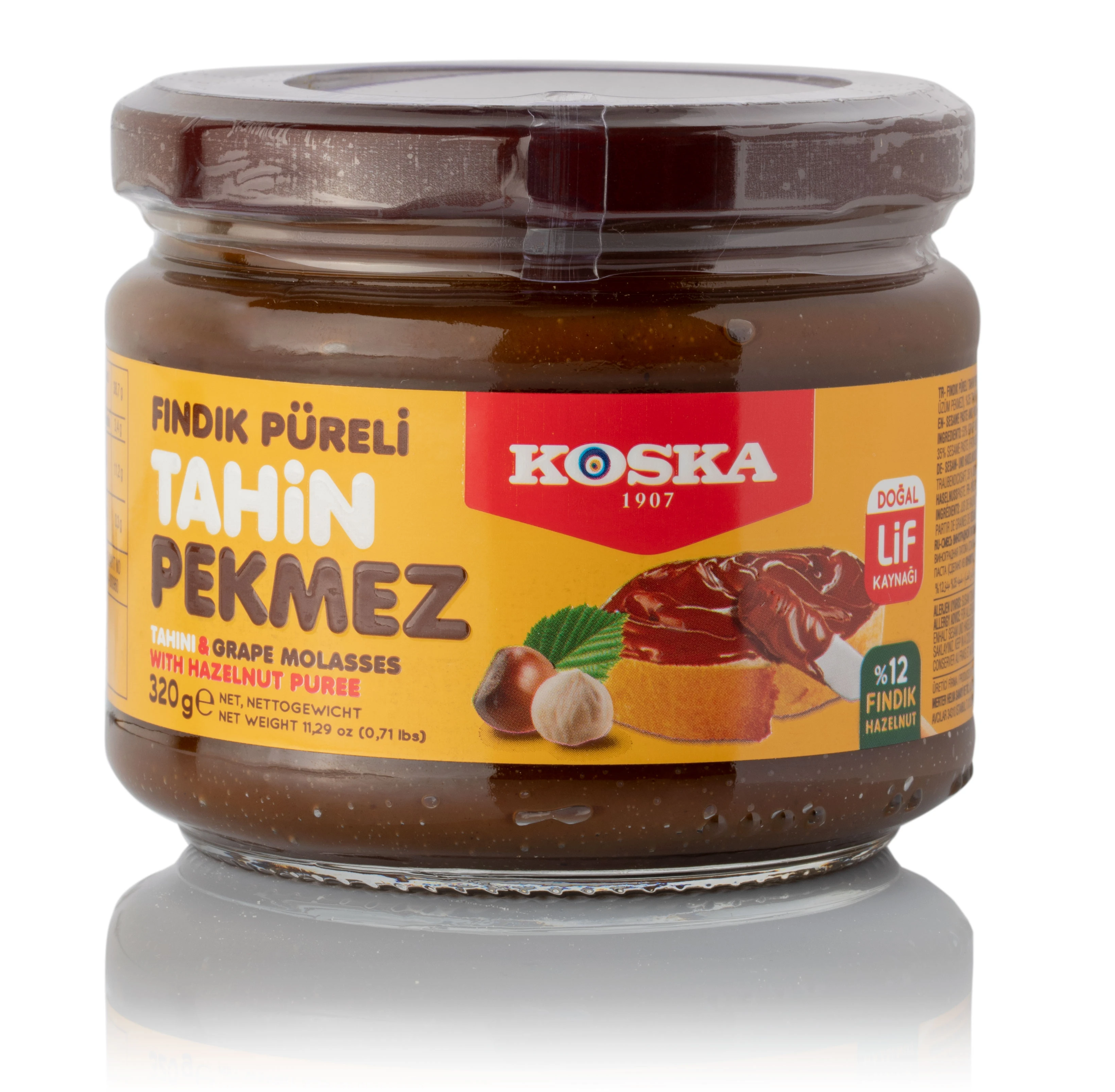 Tahini sa grožđanom melasom i lešnikom 320 g Koska